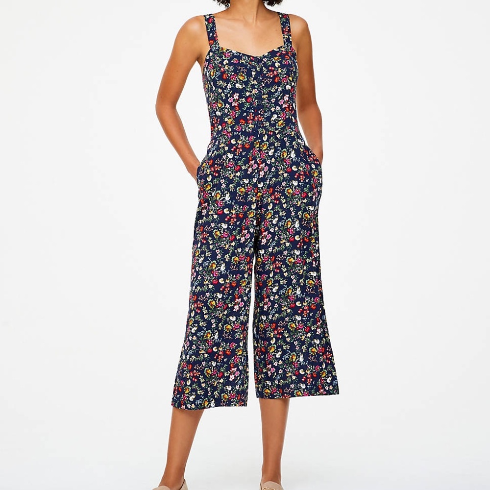 Loft Floral Jumpsuit size M